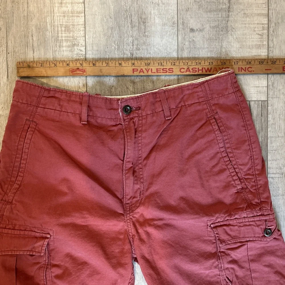Levi's‎ Men's Cargo Shorts Size 33 Rust 100% Cotton Workwear Pockets